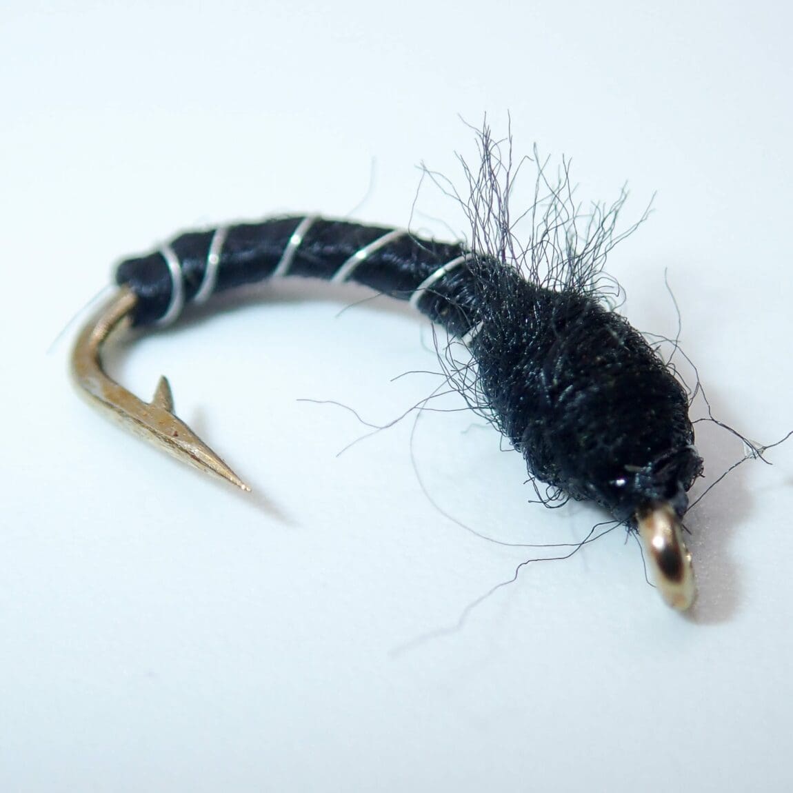 Zebra Midge - Black (No bead head ) - Wooly Bugger Fly Co.