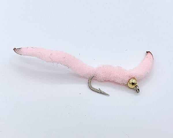 Champagne Worm - Weighted - Wooly Bugger Fly Co.