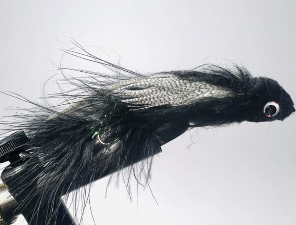 Black boogyman bass streamer fly