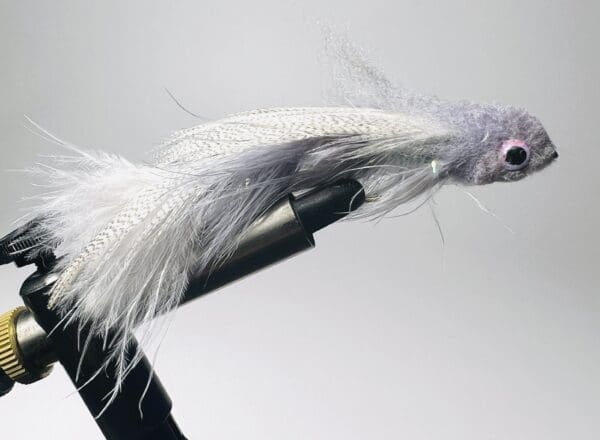 Gray boogyman bass streamer fly