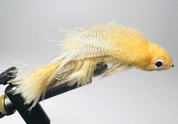 Tan boogyman bass streamer fly