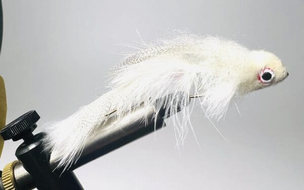 White boogyman bass streamer fly
